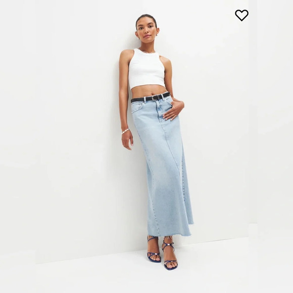 Reformation Kass Maxi Denim Skirt in Bowen Size 27 - Full Length Jean Skirt - Picture 6 of 15
